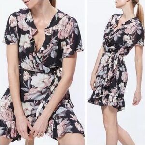 Paige Cardamom Floral Wrap Dress